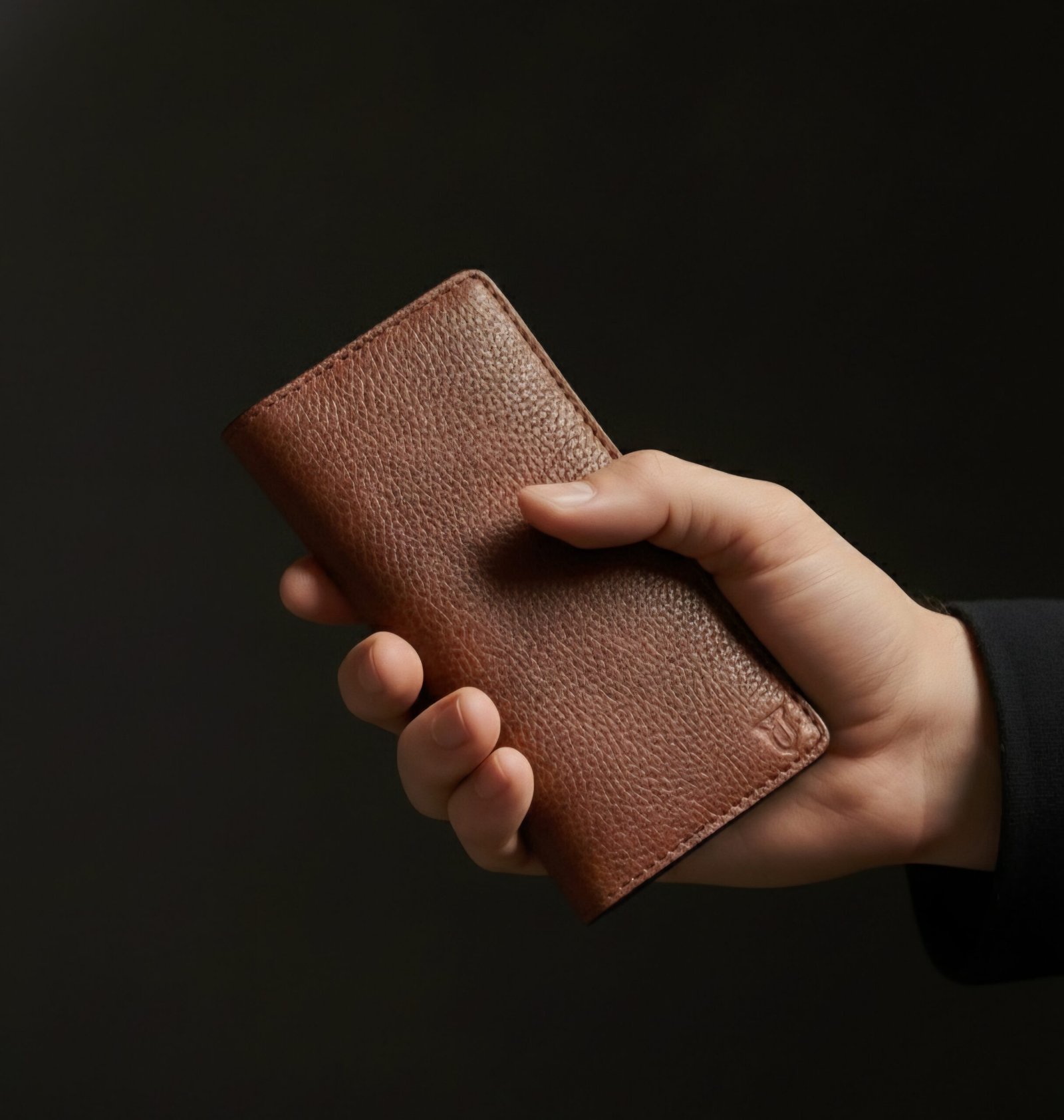 Premium Genuine Leather Long Wallet / Card Holder – Handmade Brown Leather - Image 4