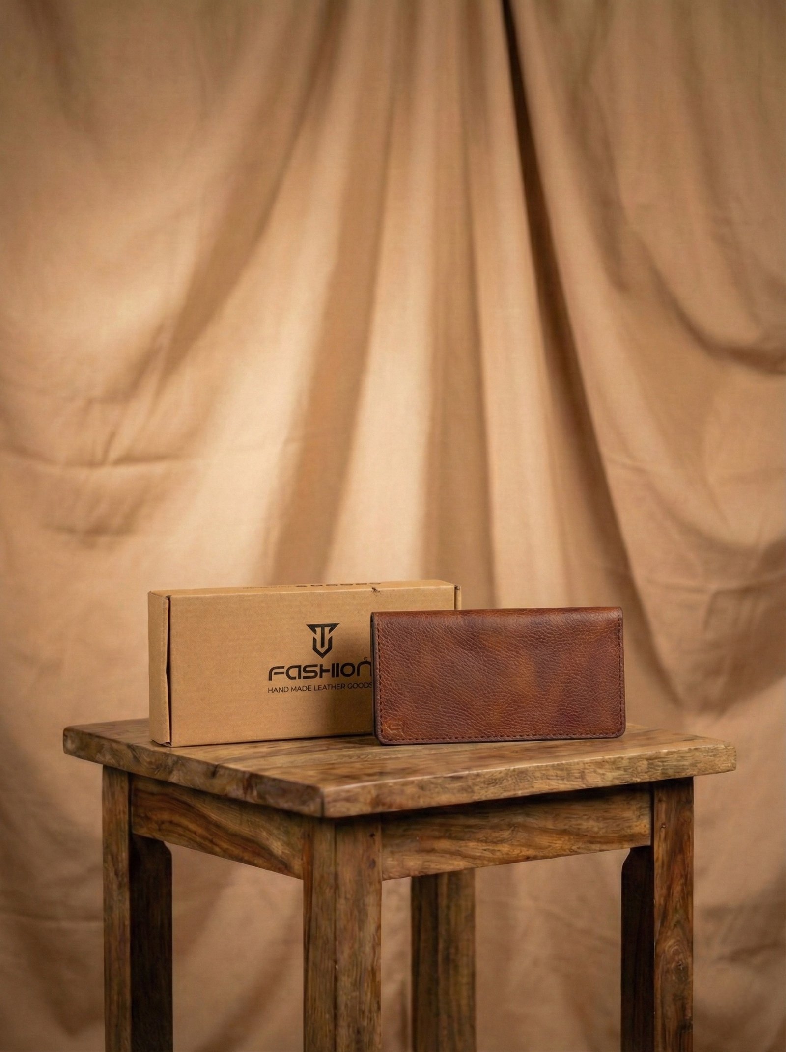 Premium Genuine Leather Long Wallet / Card Holder – Handmade Brown Leather
