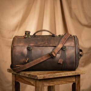 Rugged Cylinder Weekender Duffel Bag
